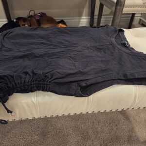 Love Tree Black and Cream Layered Top